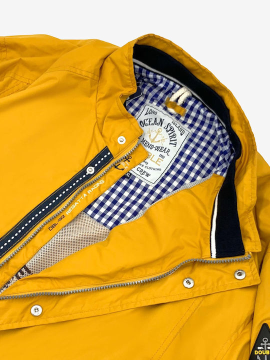 Double Herren Jacke Lässig Yellow