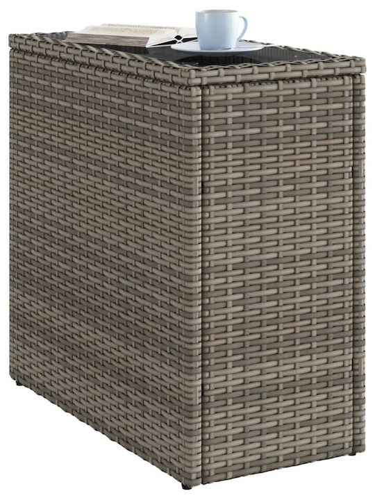 Tisch für kleine Außenbereiche Stabil Gray 58x27.5x55cm