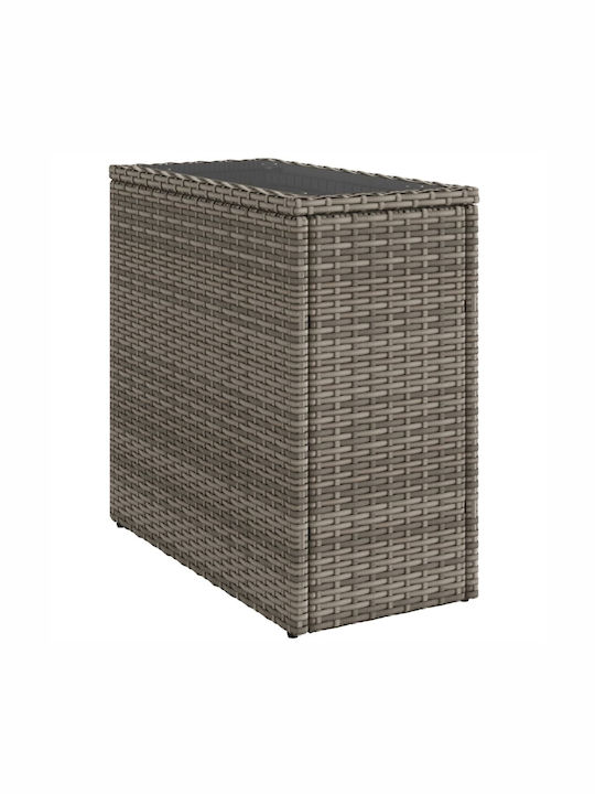 Tisch für kleine Außenbereiche Stabil Gray 58x27.5x55cm