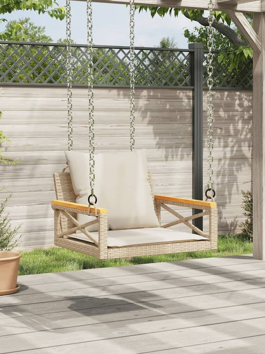 Hanging Chair Rattan W63xD62xH40cm Beige