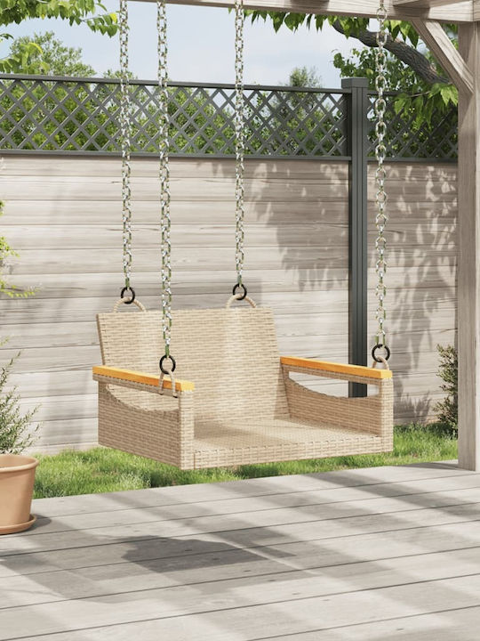 Hanging Chair Rattan W63xD62xH40cm Beige