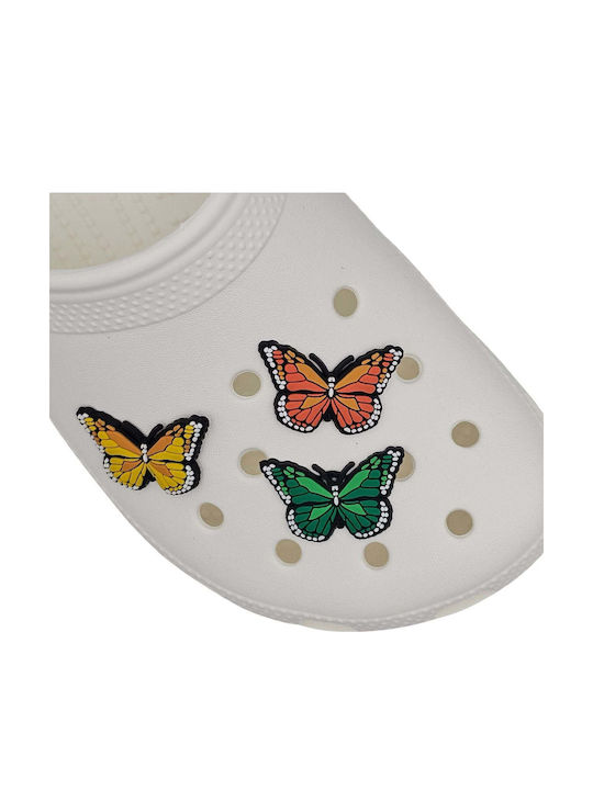 Διακοσμητικό Charm Παπουτσιού Butterfly Κίτρινο