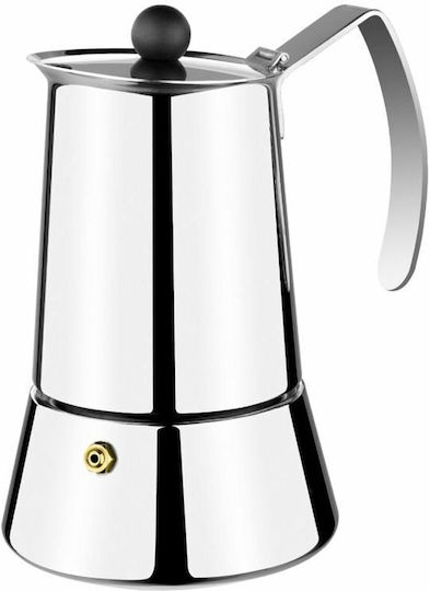 Monix Espressokocher Für Den Herd 6 Tassen Silber