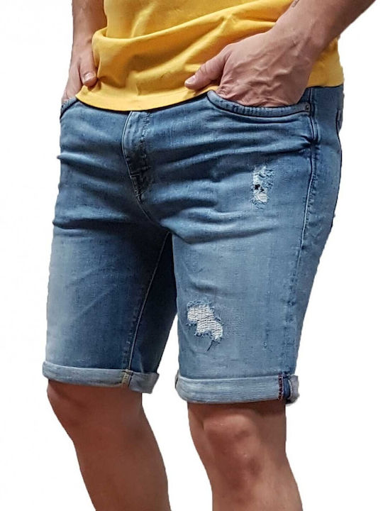 Jack & Jones Rick Men's Shorts Jeans Blue Denim