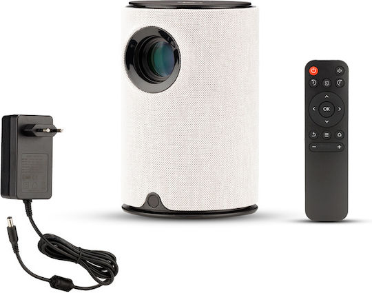 Osio OPRO-4010 Projektor LCD HD LED-Lampe mit Wi-Fi und Eingebauten Lautsprechern Gray