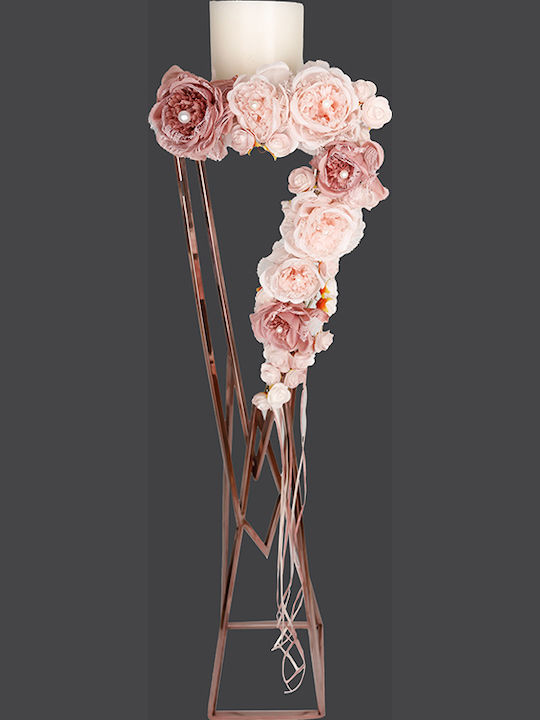 Metallic Pink Candle Holder Fa726690 La Vista Lvs-fa726690