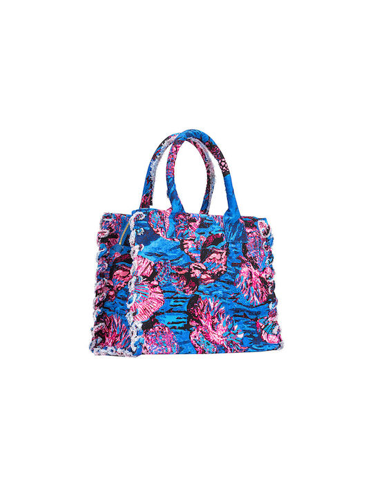 Pinko Damen Tasche Shopper Blau