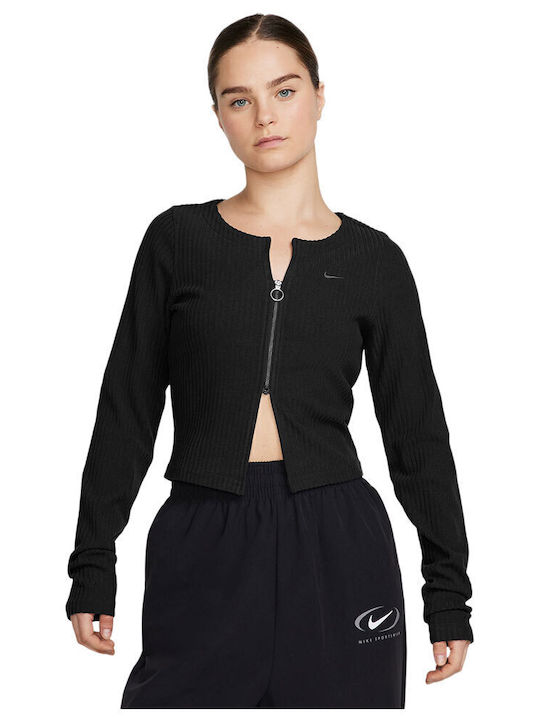 Sportswear Women's Knitted Cardigan Black