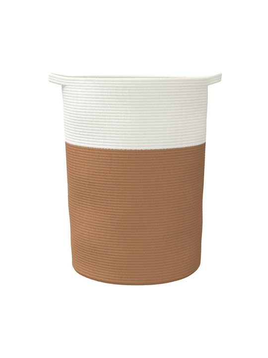 vidaXL Καλάθι Αποθήκευσης Υφασμάτινο Καφέ 49x49x65cm
