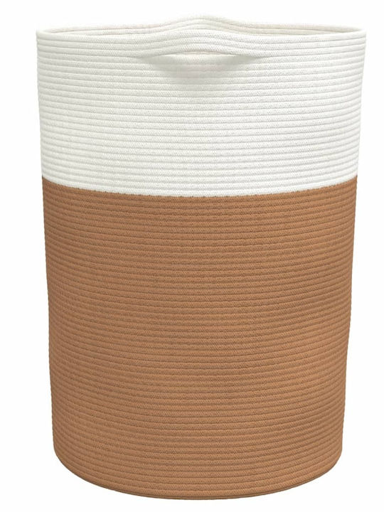 vidaXL Καλάθι Αποθήκευσης Υφασμάτινο Καφέ 49x49x65cm