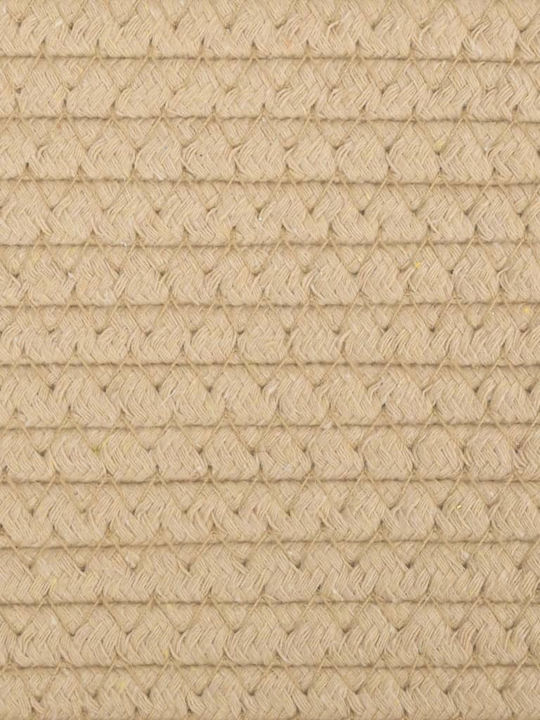 vidaXL Καλάθι Αποθήκευσης Υφασμάτινο Μπεζ 28x28x28cm 2τμχ