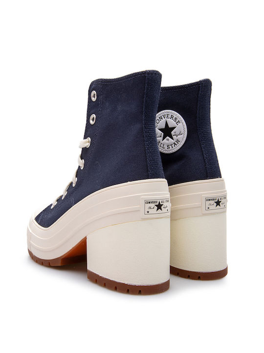 Chuck 70 De Luxe Heel Femei tip botine Albastru marin