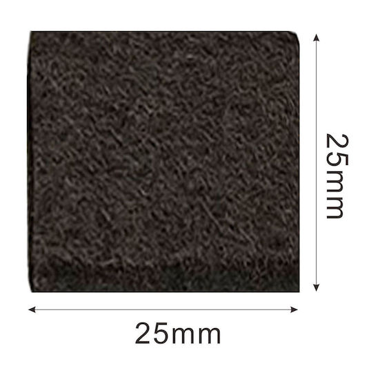 Tpster 17236 Square Felts with Sticker 25x25mm 18pcs