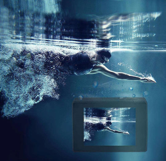 E045 Action Camera Full HD (1080p) Υποβρύχια (με Θήκη) Μαύρη