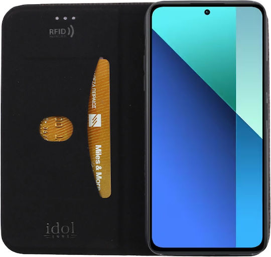 Idol 1991 Buchen Sie Synthetisches Leder / Silikon / Leder Schwarz (Redmi Note 13 4G)