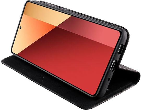 Idol 1991 Book Synthetic Leather / Silicone / Leather Black (Redmi Note 13 Pro 4G / Poco M6 Pro 4G)