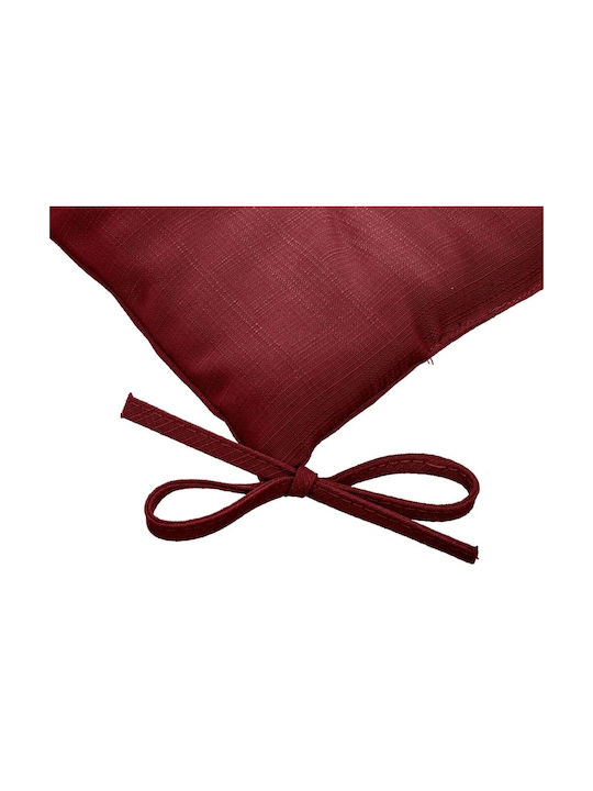 Hesperide Waterproof Garden Chair Cushion Korai Burgundy 40x40cm
