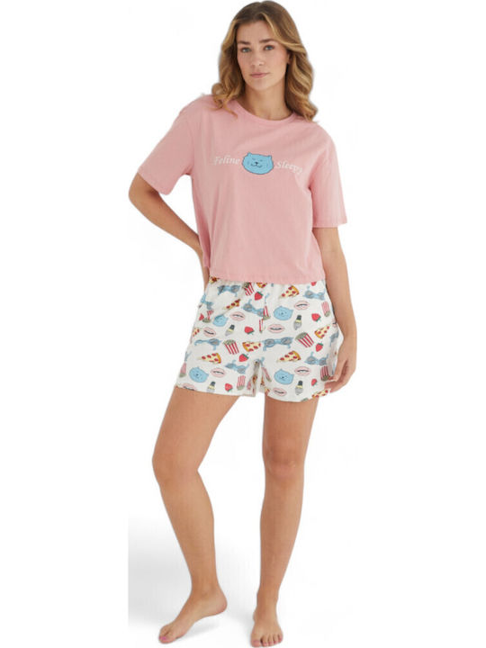 Summer Women's Pyjama Set Pink