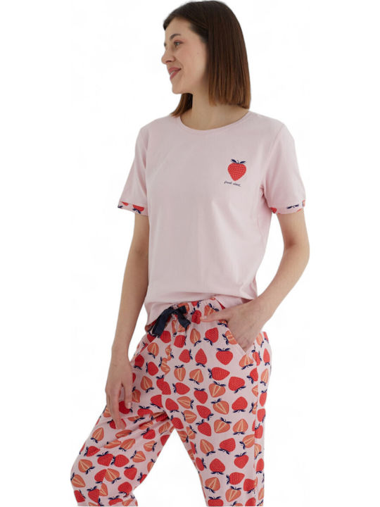Summer Women's Pyjama Set Pink