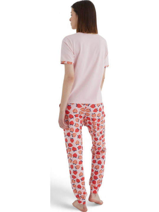 Summer Women's Pyjama Set Pink