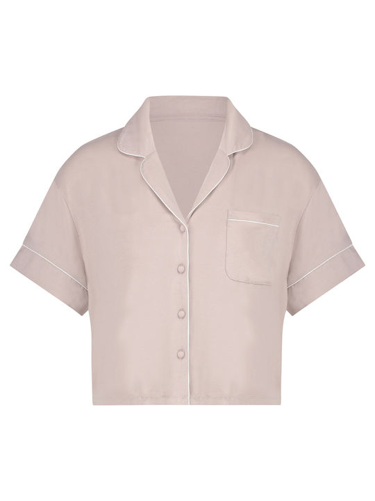 Hunkemöller Summer Women's Pyjama Top Beige