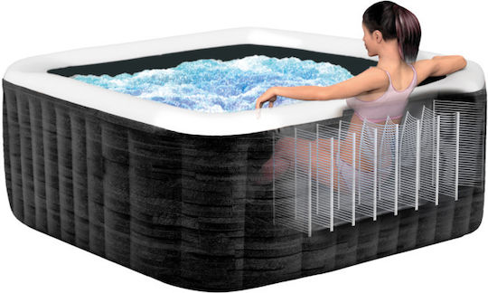 Intex Bubble Massage Deluxe Квадратен Басейн PVC 1098л Хидромасаж Надуваем с
