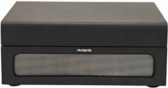 Aiwa VPX-1971/BK Suitcase Turntables with Preamp and Built-in Speakers Black