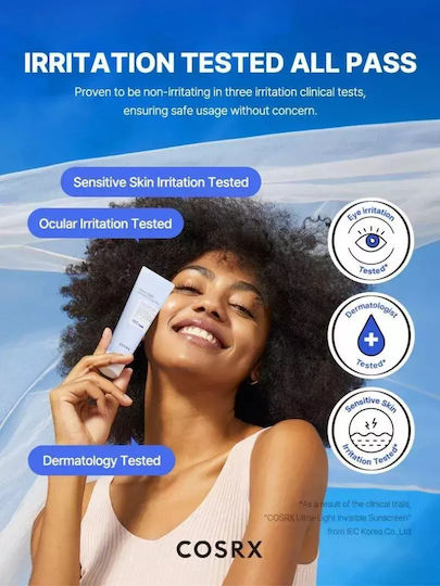 Cosrx Ultra-Light Invisible Αντηλιακή Κρέμα Προσώπου SPF50+ 50ml