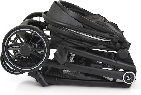 Moni Rio Verstellbar 2 in 1 Baby Kinderwagen Geeignet für Neugeborene Black