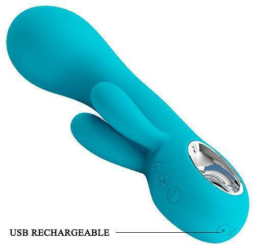 Boss Of Toys Doppelter Vibrator Hellblau