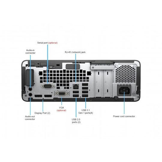HP ProDesk 800 G3 SFF Generalüberholter Grad A (Kern i5-7500/8GB/256GB SSD/W10 Pro)