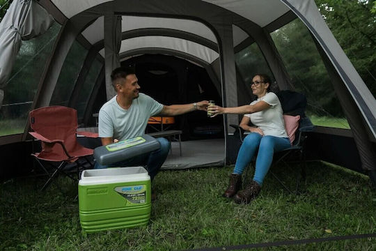 Vango Cort De Camping Tunel Gonflabil Gri Cu Dublu Material Pentru 6 Persoane 705x380x210cm