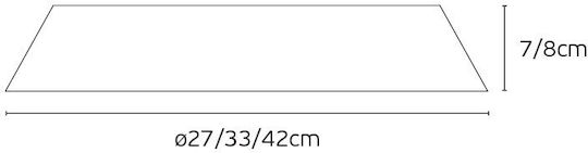 VK Lighting Πλαφονιέρα 33εκ. LED VK Lighting Πλαφονιέρα 33εκ. LED