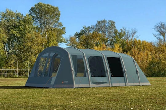 Vango Camping Tent Tunnel Inflatable Green 3 Seasons For 6 People 705x380x210cm