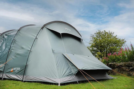 Vango Camping Tent Tunnel Inflatable Green 3 Seasons For 6 People 705x380x210cm