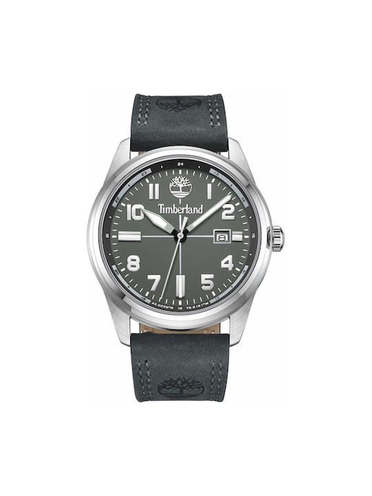 Timberland Watch Battery with Gray Leather Strap