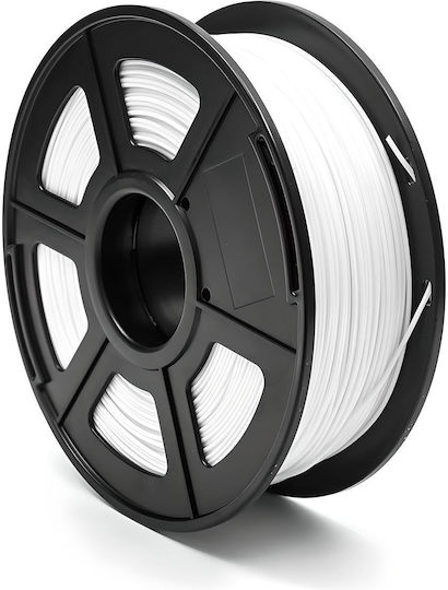 PLA 3D Printer Filament 1.75mm Λευκό 0.2kg
