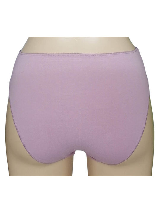 Body Glove Βαμβακερά Γυναικεία Slip 3Pack χωρίς Ραφές Lilac