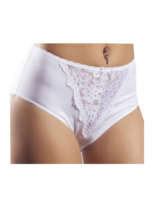 Damen Slip mit Spitze Black