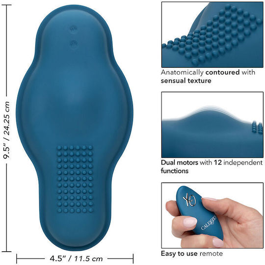 Calexotics Anal Plug mit Vibration Kabellos Mittel Blau 24.25cm