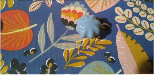Oxygen Ξύλινη blue leafs 3 Θέσεων 3.5x1.2cm