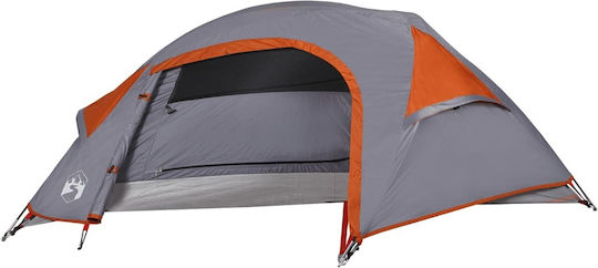 vidaXL Σκηνή Camping Γκρι για 1 Άτομο 230x140x88εκ.