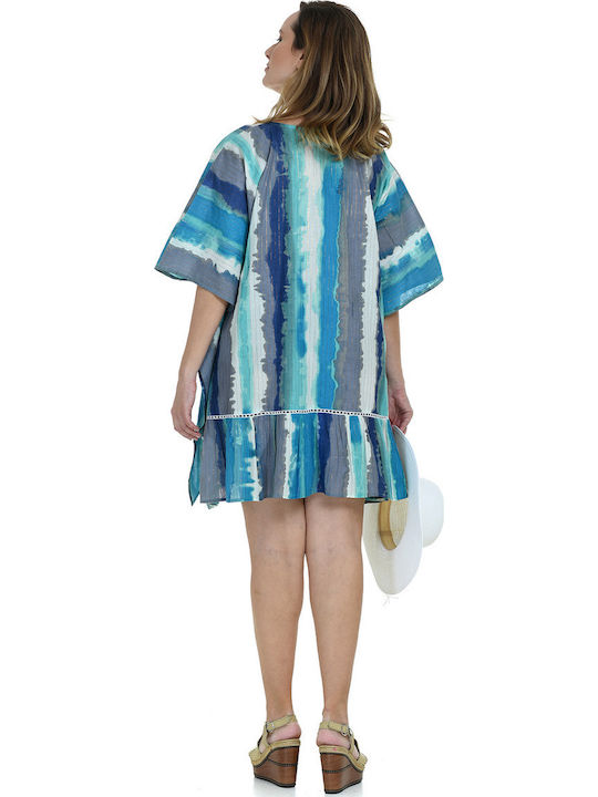 MiandMi Feminin Caftan de Plajă Blue