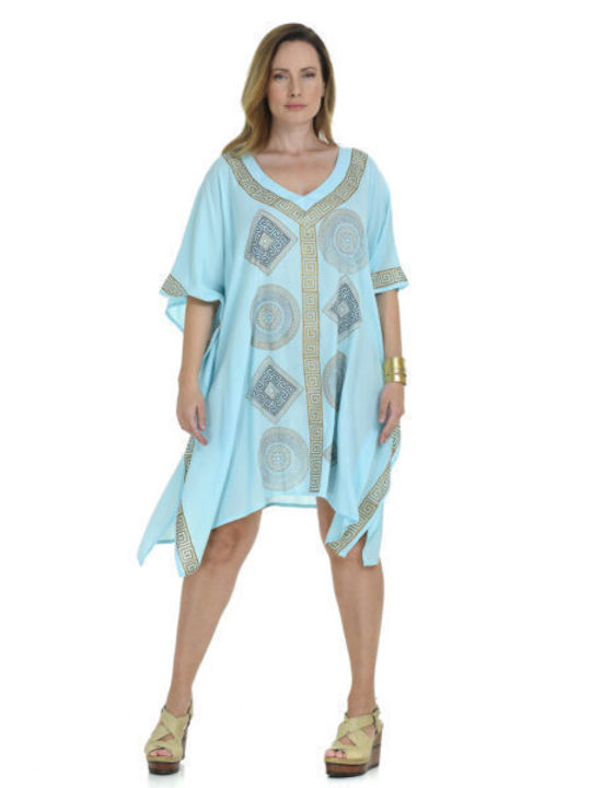 MiandMi Damen Kaftan Strand Turquoise