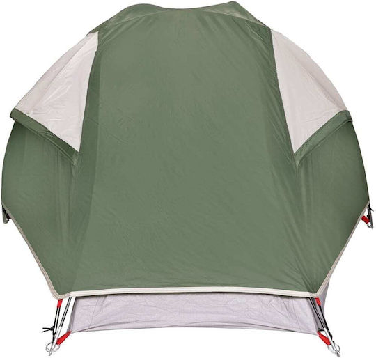 vidaXL Camping Tent Green with Double Cloth for 1 Person Waterproof 230x140x83cm