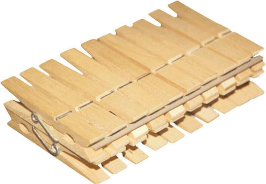 York Wäscheklammern aus Holz 20Stück Braun