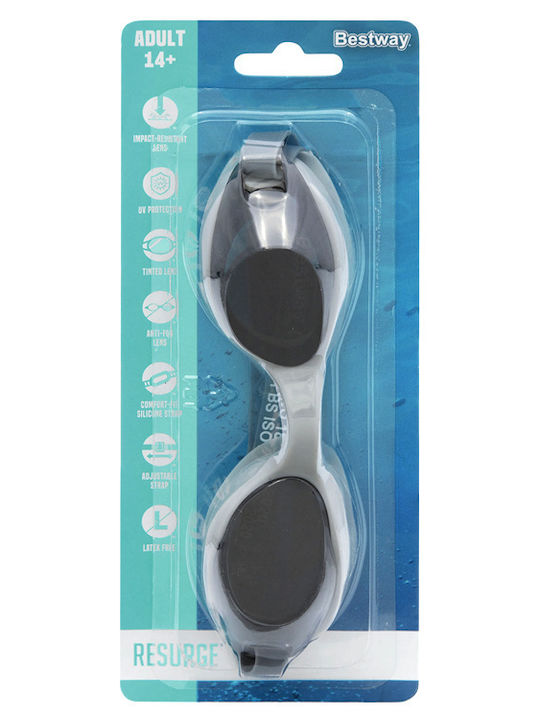 Bestway Swimming Goggles Adults with Anti-fog Lenses Black