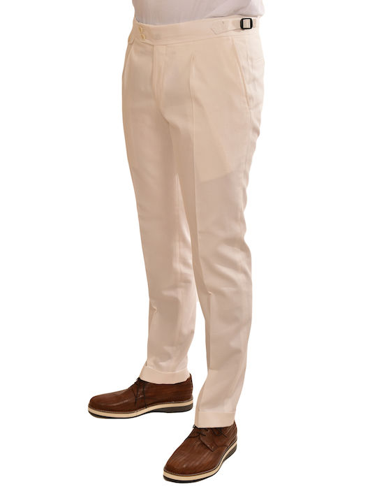 Bizzaro Men's Trousers Suit White