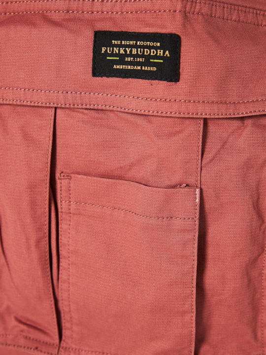 Trousers Cargo Elastic in Loose Fit Jacquard