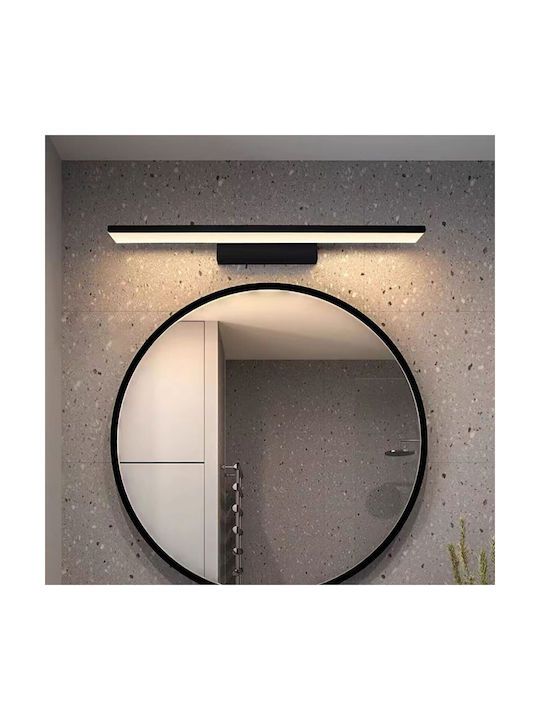 VK Lighting Leuchte Wand Steckdose mit Integrierter LED und Warmweißes Licht Schwarz 60cm